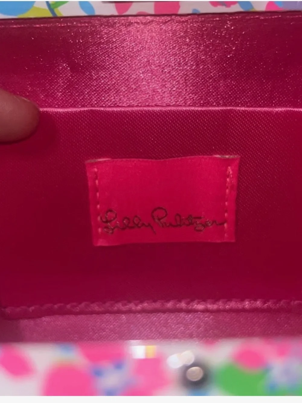 NWT—-Lilly Pulitzer Acrylic Clutch/Crossbody in A Cherry on Top